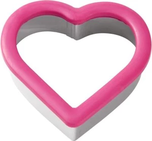 Heart Pink Comfort Grip Cookie Cutter Wilton - Picture 1 of 2