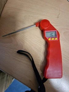Hygiplas Easytemp Thermometer, RED Colour Coded - Bakery and Dairy Products - Picture 1 of 3