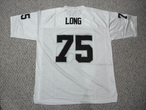 HOWIE LONG Unsigned Custom White LA/Oakland Sewn New Football Jersey Sizes S-3XL Cover