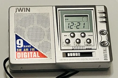 Radio digital de 9 bandas de alta sensibilidad Jwin Jx-m14 Am/fm/sw Foto 1 de 4