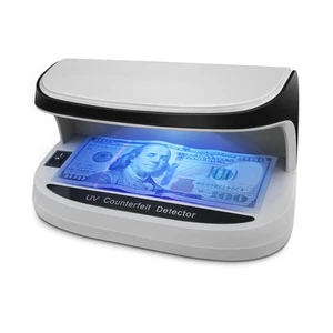 UV Counterfeit Bill Money Detector, LED Light Currency Check, Auto ON/Off, Sm... - Picture 1 of 7