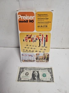 VINTAGE HO Preiser 2736 Surtido de Banderas - NUEVO - Imagen 1 de 4
