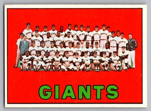 1967 TOPPS #516 SAN FRANCISCO GIANTS TEAM CARD W/MAYS/McCOVEY/CEPEDA/MARICHAL - Picture 1 of 3