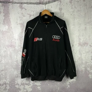Vintage Audi RS Fleece Jacket Racing Formula One Team Men’s Long Sleeve Size XL - Picture 1 of 12