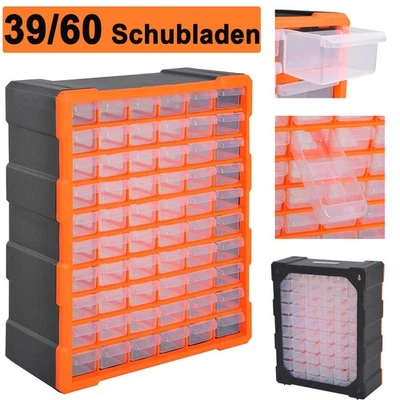 39/60 Schubladen Organizer Sortimentskasten Kleinteilemagazin Sortierbox Schrank - Bild 1 von 4