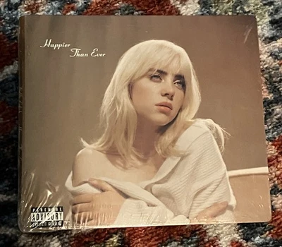 BILLIE EILISH "Happier Than Ever" CD w/ Hand Painted Insert LIMITED EDITION RARE - Image 1 of 2