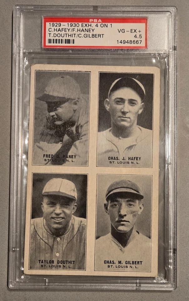1929-30 4 on 1 Exhibits Chick Hafey - Image 1 of 1