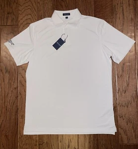 NWT Peter Millar Crown Crafted Polo Shirt Short Sleeve White Size L - Picture 1 of 9