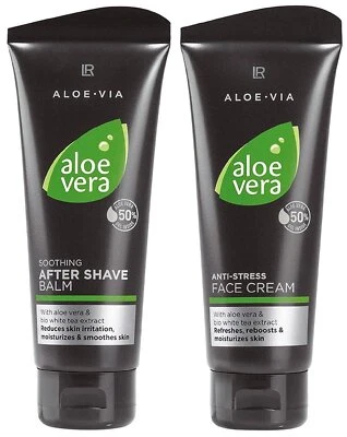 LR HEALTH & BEAUTY SYSTEMS GMBH LR Aloe VIA Aloe Men Set After Shave Balsam 100ml + Anti Stress Creme 100ml