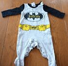 Baby Boys Batman Babygrow 3-6 Months Sleepsuit Babygro Romper F&F