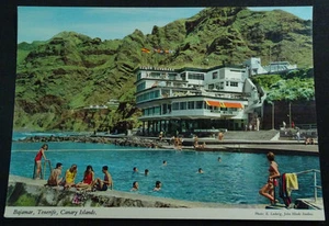 POSTAL BAJAMAR TENERIFE 1984 HOTEL NAUTILUS PISCINAS CANARIAS POSTCARD CC03671 - Imagen 1 de 1