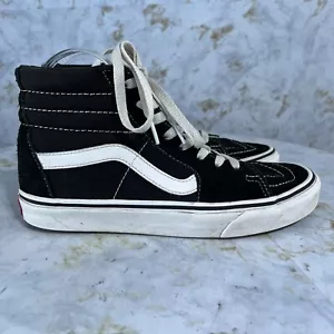 Vans Sk8-Hi OTW Women's Size 8 Shoes Black White Casual High Top Skater Sneaker - Picture 1 of 13