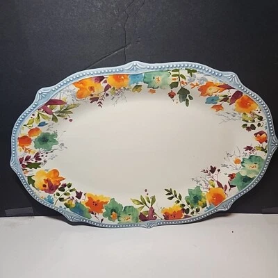 Plato ovalado de 21 pulgadas The Pioneer Woman Willow Foto 1 de 4