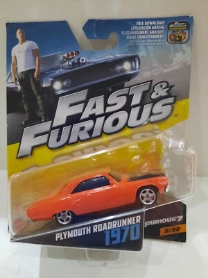 MATTEL FAST AND FURIOUS 1970 PLYMOUTH ROADRUNNER  - Image 1 of 4