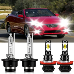 For Toyota Solara 2007 2008 Combo HID Headlight Bulbs Low Beam+LED Fog Light Kit - Picture 1 of 12
