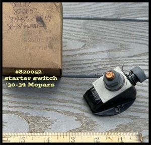 NOS 1930-1934 Mopar Starter Switch 820052 Plymouth Dodge 1938-1950 Chevy + Truck - Picture 1 of 5