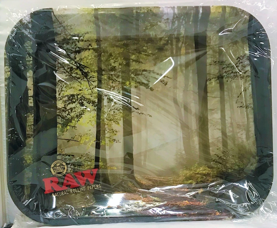 New Large Raw Smokey Forest Dinner Serving Tray 13"x11" With Free Shipping - Image 1 of 1