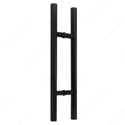 24" Entry Door Pull Handle Black stainless Ladder Handle for glass/wood door  - Image 1 of 4