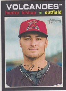 Hunter Bishop 2020 Topps Heritage Minors #8 Salem-Keizer Volcanoes - Picture 1 of 2