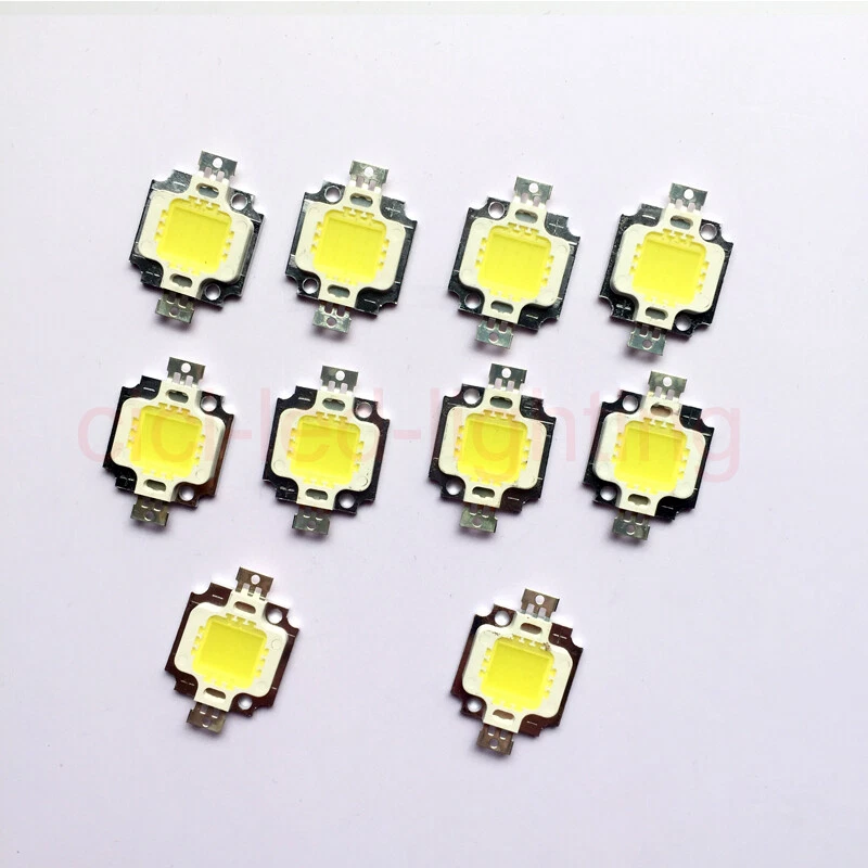 10pcs 10W LED Chip COB DC 9V-12V Warm White Integrated Bulb beads for Floodlight - Image 1 of 1