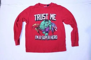 Camisa Youth Avengers Hulk Iron Man Capitán América M (8) L/S (Roja) Marvel - Imagen 1 de 1