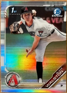 2019 1st Bowman Chrome Draft Blake Walston REFRACTOR Arizona Diamondbacks A3 AZ - Picture 1 of 1