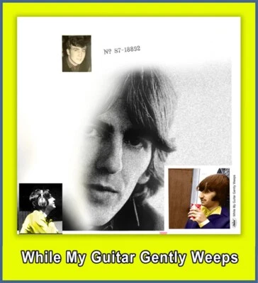 The Beatles While My Guitar Gently Weeps- 45 Pic Sleeve- No Vinyl Foto 1 de 3