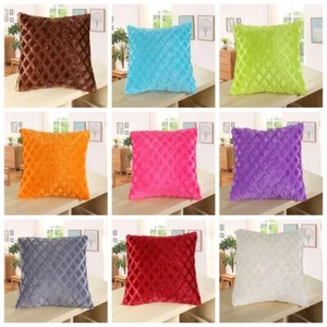 Soft Square Car Seat Corduroy Winter Warm Throw Pillow Cases Cushion Cover - Picture 1 of 21
