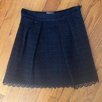 Juicy Couture Black  Medallion Lace Pleated Skirt size 0 NWT - Image 1 of 4