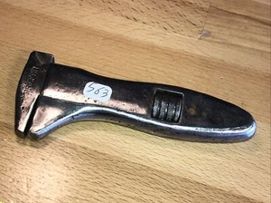 (n°563 OLD TOOL  OUTIL ANCIEN DE METIER,  Petite clé à molette - Picture 1 of 2