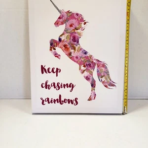 Keep Chasing Rainbows Camvas 14.5''x 8'' - Picture 1 of 3