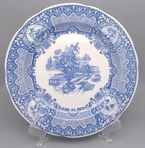 PLATO DE CENA SPODE China Vintage Habitación Azul TEMPORADAS JUNIO Querubín Ángeles Jardín - Imagen 1 de 5
