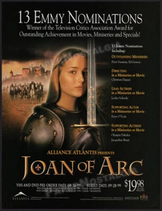 JOAN OF ARC__Original 1999 Impresión comercial ANUNCIO/ANUNCIO Promoción__Leelee Sobieski - Imagen 1 de 1