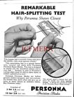 PERSONNA Razor Blades Shaving ADVERT Small Vintage 1940s Print Ad 162/107