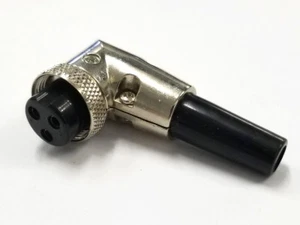 NEW 3 Pin Female Right Angle CB Mic or Ham Radio Mobile Microphone Connector - Picture 1 of 2