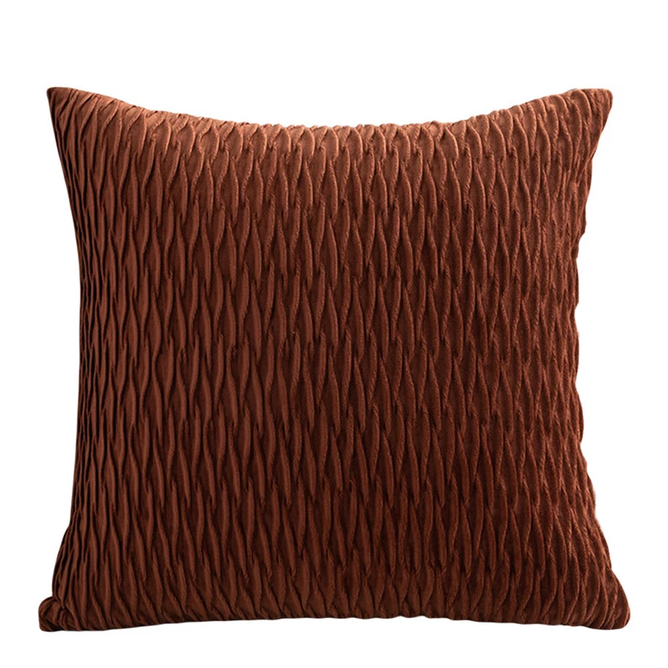 Funda Cojín Terciopelo Sólido Rayas Hogar Oficina Sofá Coche Funda Almohada Decoración Foto 1 de 1