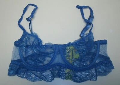 Sujetador Catherine Malandrino Talla 34D Azul Encaje Nuevo Foto 1 de 2