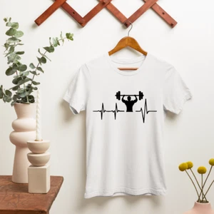 Bodybuilder Heart Beat T-shirt Fitness Muscle Workout Gym Training Yoga Gifts - Picture 1 of 22