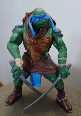Figura Teenage Mutant Ninja Turtles Combat Warrior LEONARDO 5" Leo 2014 Foto 1 de 4