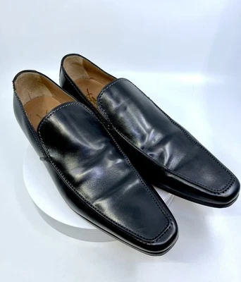 YSL Yves Saint Laurent Black Leather Flats Sz:Eur45/US12 - Image 1 of 4