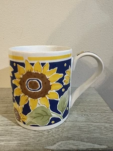 Vintage Libby’s Garden GANZ Kaffeebecher Sonnenblume Sonnenblumen blau gelb Tee 90er - Bild 1 von 11