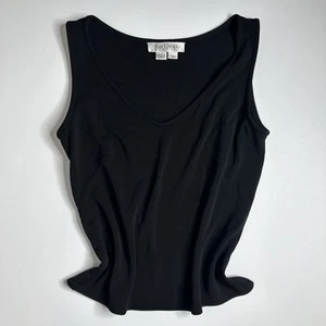 Vintage Y2k 90s Kay Unger Black V Neck Cami Tank Top Size 6 Whimsigoth Grunge - Picture 1 of 6