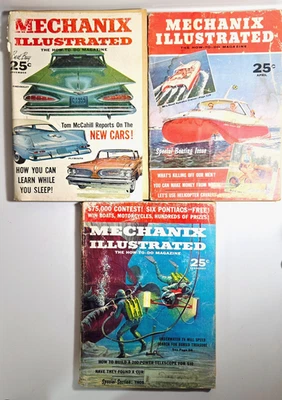 MECHANIX ILLUSTRATED The How-To-Do Magazine- Feb. & Nov. 1958/Apr. 1956 Foto 1 de 4