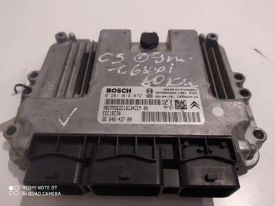 Centralina motore CITROËN C5 III RD ECU 0281013872 1.6 Diesel 2006 28604334 - Immagine 1 di 4