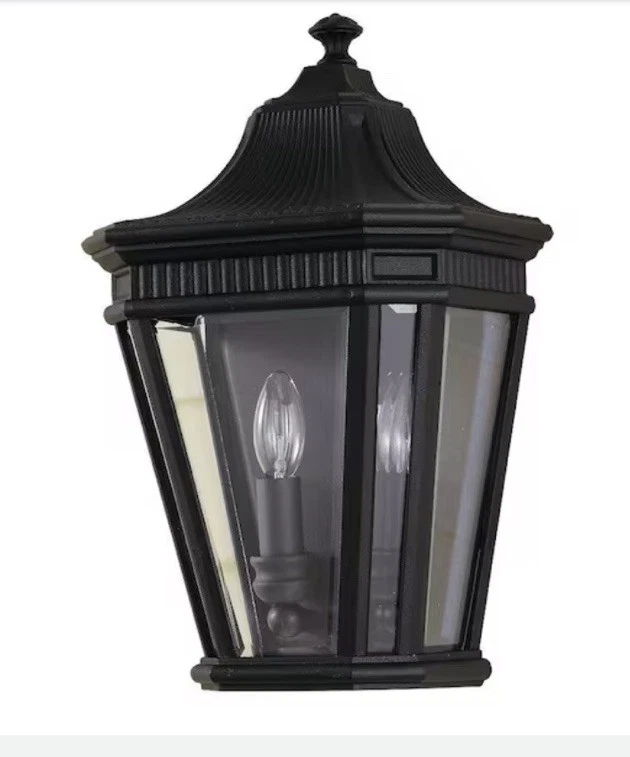 Generation Light Cotswold Lane 2 浅黑色户外 16 英寸 壁灯壁灯 — 第 1/4 张图片