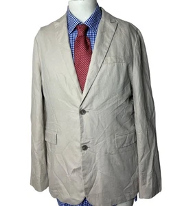 Claiborne Sport coat Jacket Linen Cotton 2 Button Men’s 40R - Picture 1 of 7