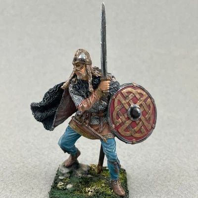 Figura Jarl 54 mm, soldado de hojalata pintado, miniatura coleccionable, guerrero vikingo Foto 1 de 4