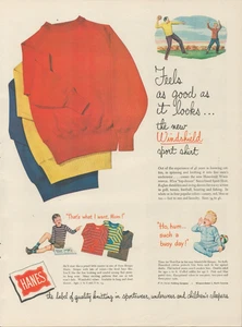 1947 Hanes Parabrisas Camisa Deportiva Sudadera Se Siente Tan Bien Como Parece Anuncio Estampado - Imagen 1 de 1