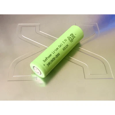 Battery INR18650 Li-ion Rechargeable Batteries 🔋 2000mAh 3.7v 18 650 Cell 4.2V - Image 1 of 3