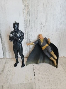 Hallmark Black Panther Black Adam super eroe ornamento set di Natale - Foto 1 di 6